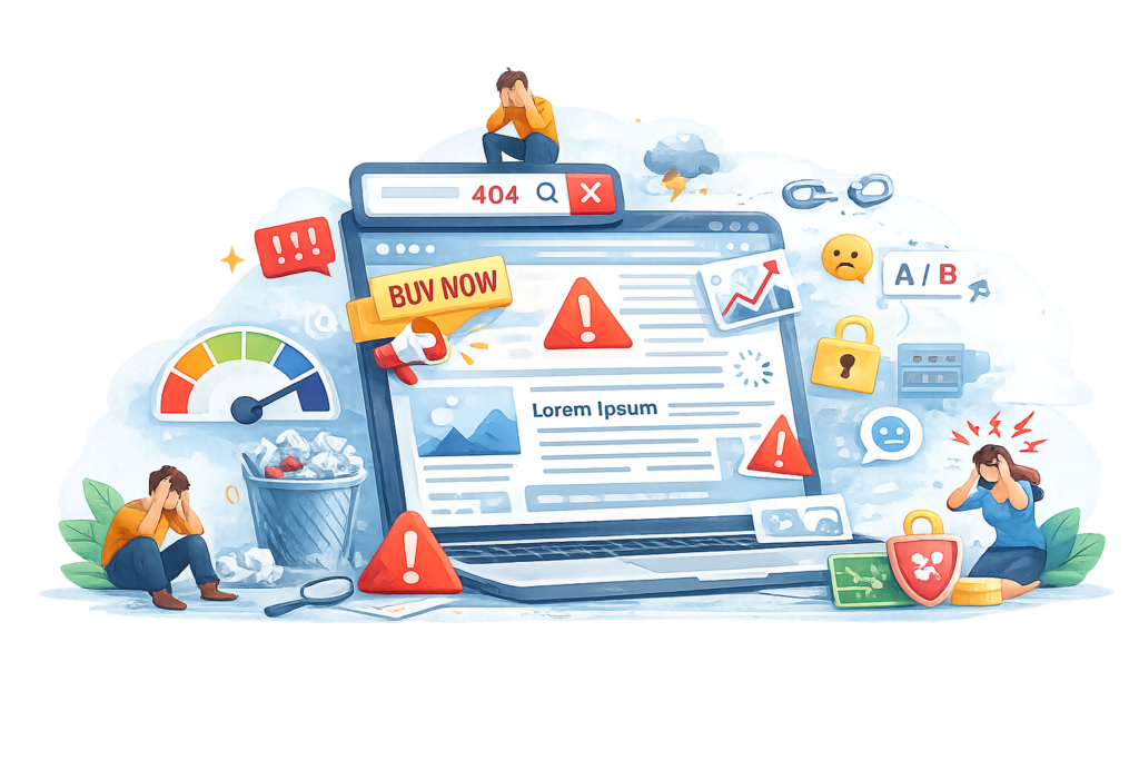 Common Website Design Mistakes to Avoid