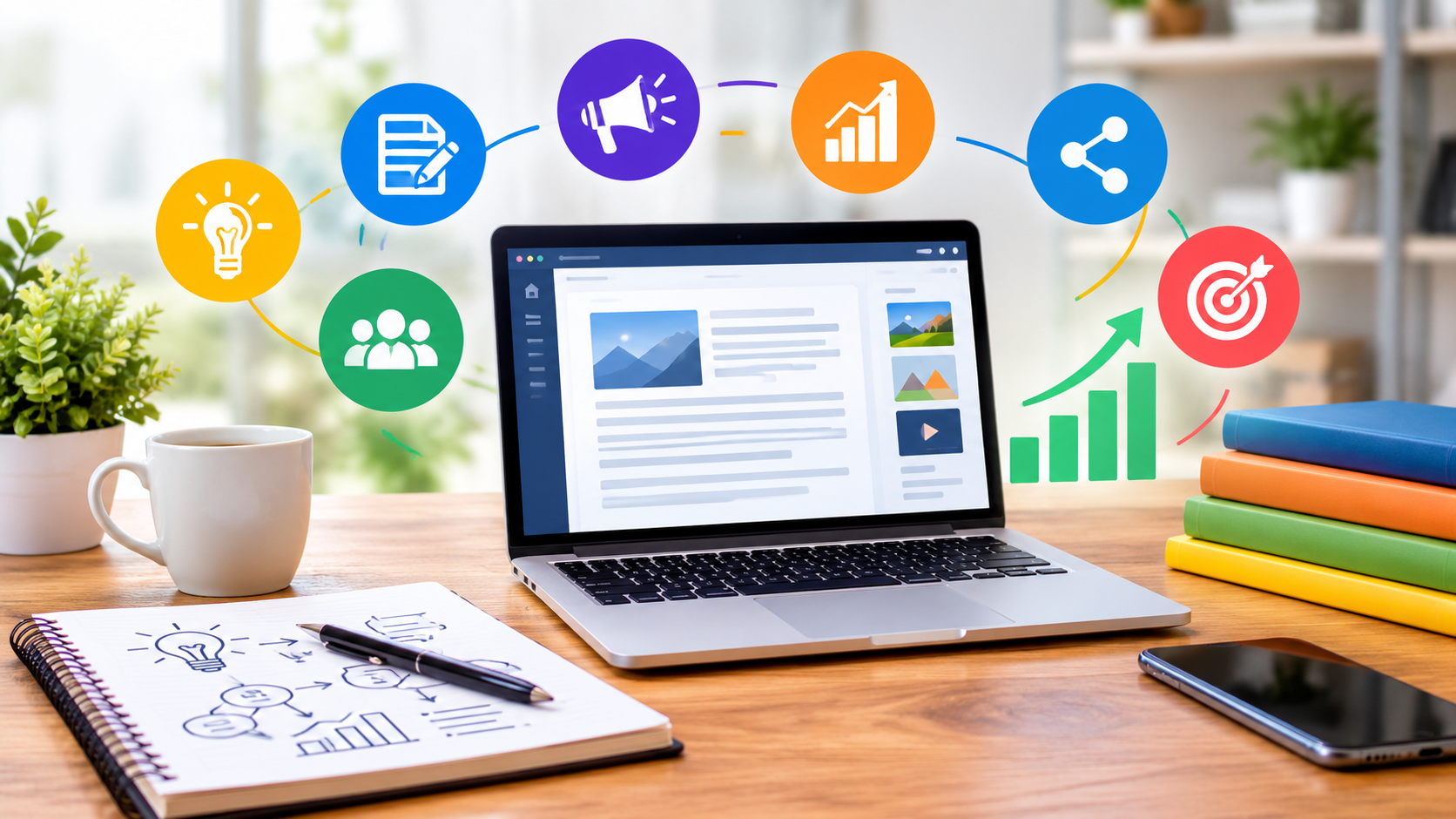 Content Marketing: The Complete Guide to Building Authority, Traffic, Engagement, and Sustainable Business Growth