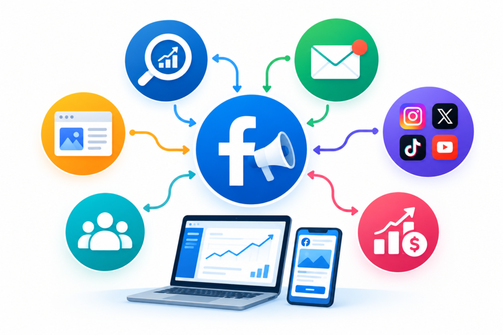 Integrating Facebook Ads With SEO, Email Marketing, and Other Channels